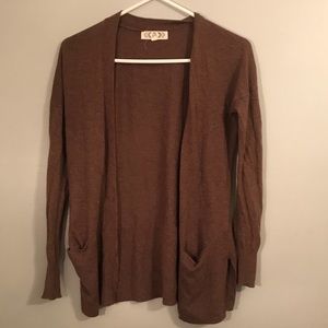 Brown cardigan